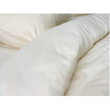 Ecotton Polysatin Double Bedding Set Cream Yellow