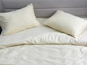 Постільна білизна Ecotton Полісатин Євро комплект Cream Yellow