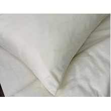 Ecotton Polysatin Double Bedding Set Cream Yellow