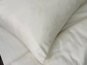 Ecotton Polysatin Double Bedding Set Cream Yellow