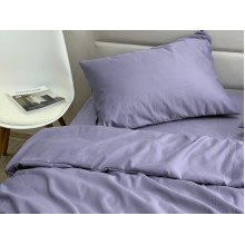 Ecotton bed linen Polysatin One-and-a-half set Dark purple