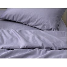 Ecotton bed linen Polysatin One-and-a-half set Dark purple