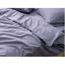Ecotton bed linen Polysatin One-and-a-half set Dark purple