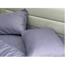 Ecotton bed linen Polysatin One-and-a-half set Dark purple