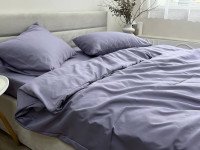 Постельное белье Ecotton Полисатин Евро комплект Темно фиолетовый