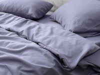 Постельное белье Ecotton Полисатин Евро комплект Темно фиолетовый