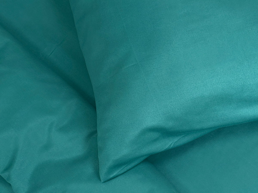 Ecotton bed linen Polysatin One-and-a-half set Dark green
