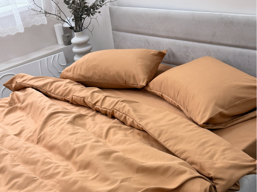 Постельное белье Ecotton Полисатин пододеяльник 180x215 наволочки 50x70 (2 шт.) Оранжевый