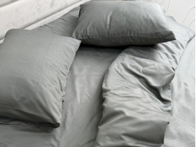 Постельное белье Ecotton Полисатин пододеяльник 150x215 наволочки 50x70 (2 шт.) Серый