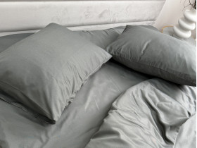 Постельное белье Ecotton Полисатин пододеяльник 150x215 наволочки 50x70 (2 шт.) Серый