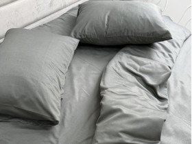 Постельное белье Ecotton Полисатин пододеяльник 150x215 наволочки 50x70 (2 шт.) Серый