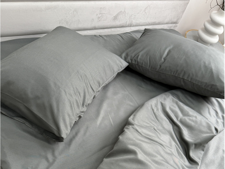 Постельное белье Ecotton Полисатин пододеяльник 150x215 наволочки 50x70 (2 шт.) Серый