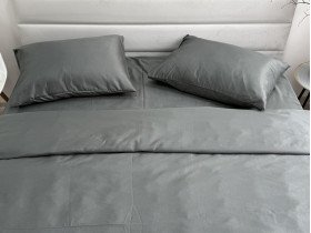 Постельное белье Ecotton Полисатин пододеяльник 150x215 наволочки 50x70 (2 шт.) Серый