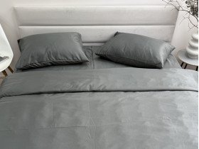 Постельное белье Ecotton Полисатин пододеяльник 150x215 наволочки 50x70 (2 шт.) Серый
