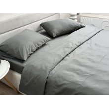 Постельное белье Ecotton Полисатин пододеяльник 210x215 наволочки 50x70 (2 шт.) Серый