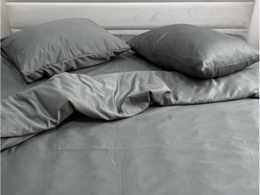Постельное белье Ecotton Полисатин пододеяльник 150x215 наволочки 50x70 (2 шт.) Серый