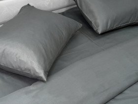 Ecotton bed linen Polysatin One-and-a-half set Dark grey