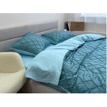 Постельное белье Ecotton Полисатин Евро комплект Dark Green