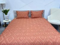 Постельное белье Ecotton Полисатин Евро комплект Оранжевый