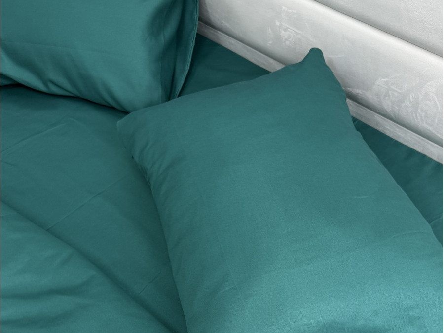 Постельное белье Ecotton Полисатин пододеяльник 180x215 наволочки 50x70 (2 шт.) Зеленый