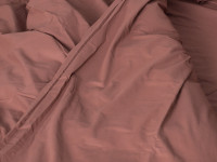 Постельное белье Ecotton Поплин Двуспальный комплект пододеяльник + наволочки 50x70 (2 шт.) Шоколад 890