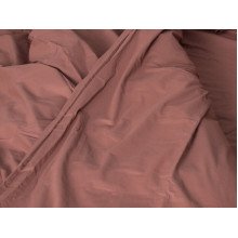Постільна білизна Ecotton Поплін Євро комплект підковдра + наволочки 50x70 (2 шт.) Шоколад 890