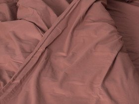 Постільна білизна Ecotton Поплін Двоспальний комплект підковдра + наволочки 50x70 (2 шт.) Шоколад 890