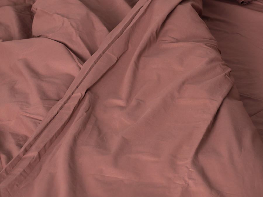 Постельное белье Ecotton Поплин Евро комплект пододеяльник + наволочки 50x70 (2 шт.) Шоколад 890