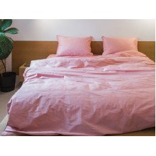 Постельное белье Ecotton Сатин вышивка кант Евро комплект Brindal Rose