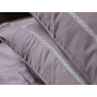Постельное белье Ecotton Сатин вышивка кант Евро комплект Shifting Sand Stucco