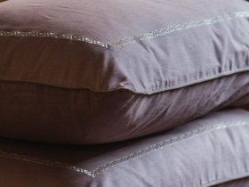 Постельное белье Ecotton Сатин вышивка кант Евро комплект Shifting Sand Stucco