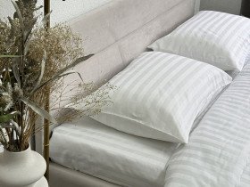 Постельное белье Ecotton Страйп-сатин Двуспальный комплект