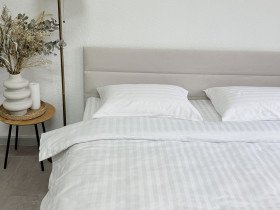Постельное белье Ecotton Страйп-сатин Семейный комплект два пододеяльника + наволочки 50x70 (2 шт.)