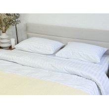 Постільна білизна Ecotton Страйп-сатин Євро комплект 2*2 50/50