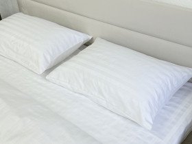 Постельное белье Ecotton Страйп-сатин Евро комплект 2*2 50/50