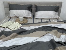 Постельное белье Ecotton Твил-сатин Семейный комплект два пододеяльника 20004 AB