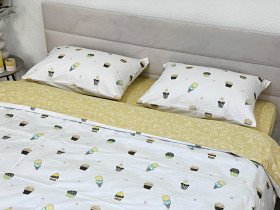 Постельное белье Ecotton Твил-сатин Двуспальный комплект 24310 A