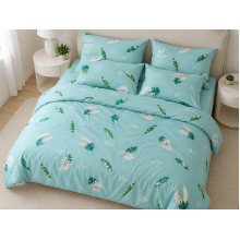 Bedding Set Ecotton Twill Satin Family Set Two Duvet Covers 148 A