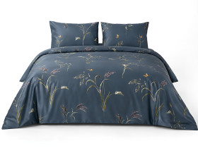 Bedding Set Ecotton Twill Satin Family Set Two Duvet Covers 20006 AB