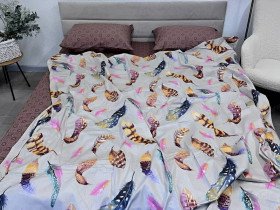 Постільна білизна Ecotton Твіл-сатин Сімейний комплект дві підковдри 20094 AВ