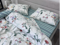 Постільна білизна Ecotton Твіл-сатин Сімейний комплект дві підковдри 24307 AB