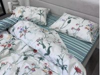 Постільна білизна Ecotton Твіл-сатин Сімейний комплект дві підковдри 24307 AB