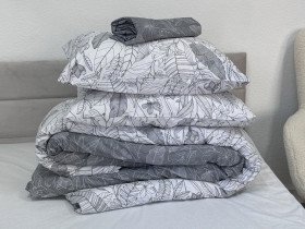 Постельное белье Ecotton Твил-сатин Семейный комплект два пододеяльника 24312 AB