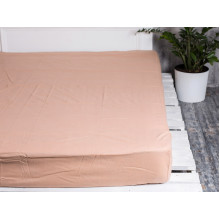 Простирадло на резинці 200x200 Ecotton Бязь Кава 603