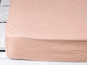 Простирадло на резинці 200x200 Ecotton Бязь Кава 603