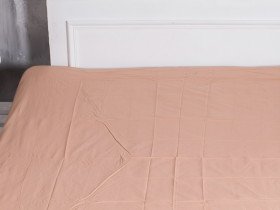 Простирадло на резинці 200x200 Ecotton Бязь Кава 603