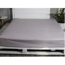 Простирадло на резинці 200x200 Ecotton Бязь Кварц 616