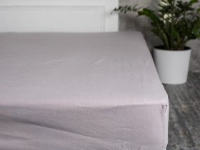 Простирадло на резинці 200x200 Ecotton Бязь Кварц 616