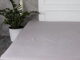 Простирадло на резинці 200x200 Ecotton Бязь Кварц 616