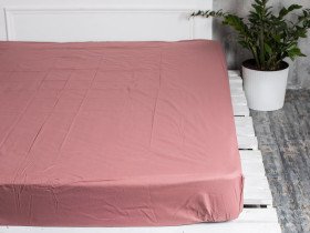 Простирадло на резинці 200x200 Ecotton Бязь Мокко 871